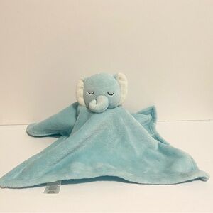Chick Pea Elephant Lovey Flat Plush Blue Baby Boy Security Blanket Safari Toy
